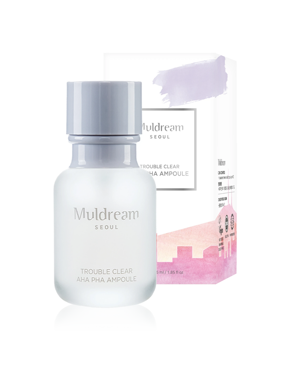 Muldream Seoul Trouble Clear AHA PHA Ampoule 55ml